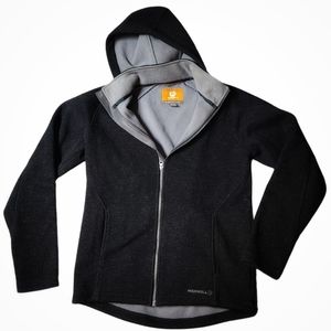 Merrell - Women's‎ Fleece Lined Hooded Jacket - Black - Size Small